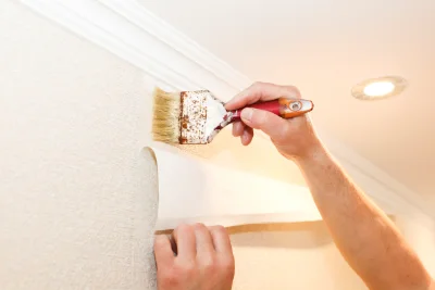 Pose de papier peint à Cauneille — revêtements muraux et toiles de verre